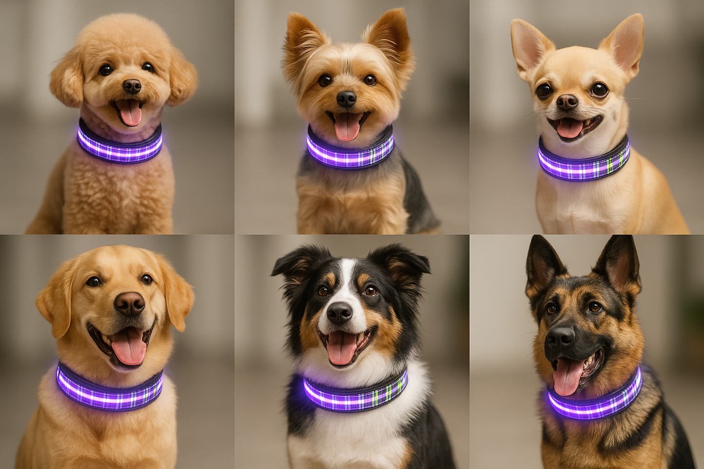 Luminous LED Collar for Dogs & Cats – Keep Your Pet Safe & Stylish