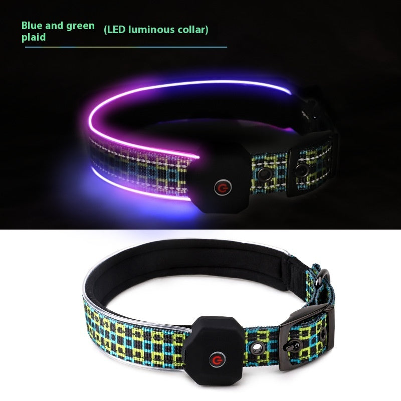 Luminous LED Collar for Dogs & Cats – Keep Your Pet Safe & Stylish