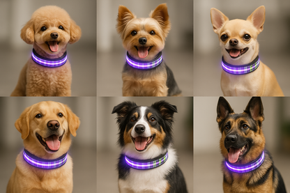 Luminous LED Collar for Dogs & Cats – Keep Your Pet Safe & Stylish